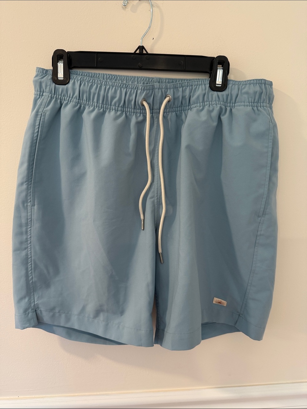Light Blue Drawstring Swim Shorts